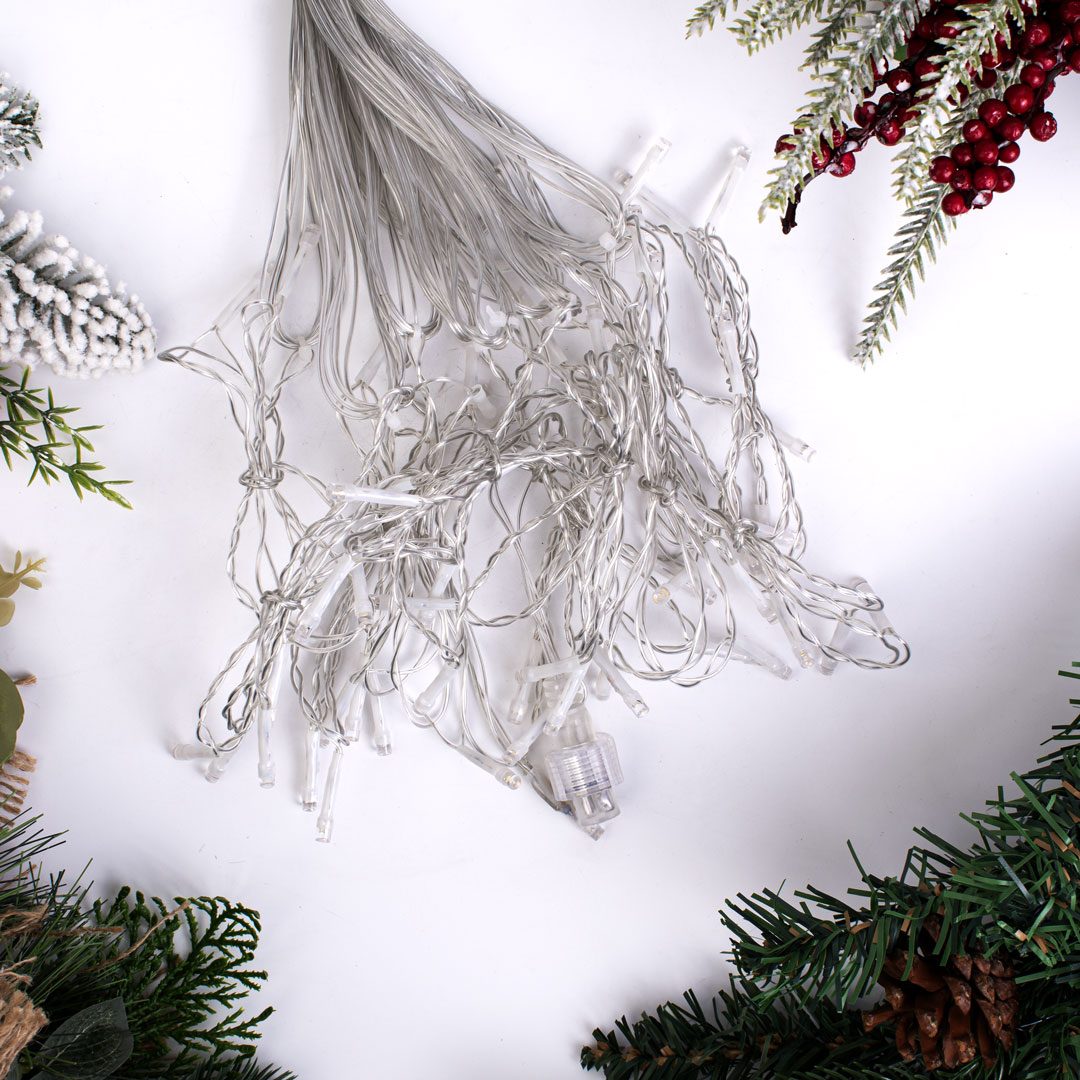 Гирлянда светодиодная Занавес 5м Теплый белый — изображение 3