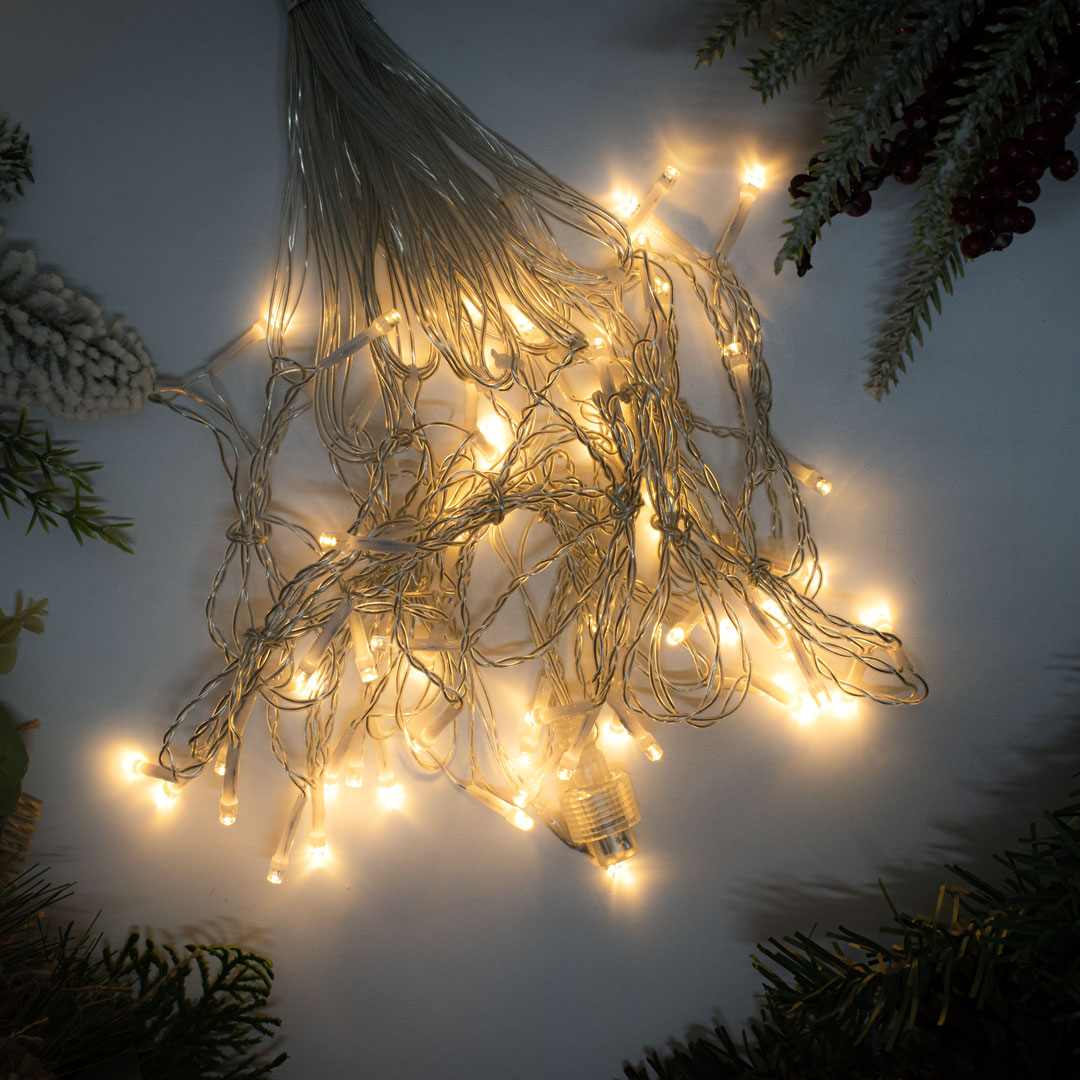 Гирлянда светодиодная Занавес 5м Теплый белый — изображение 2