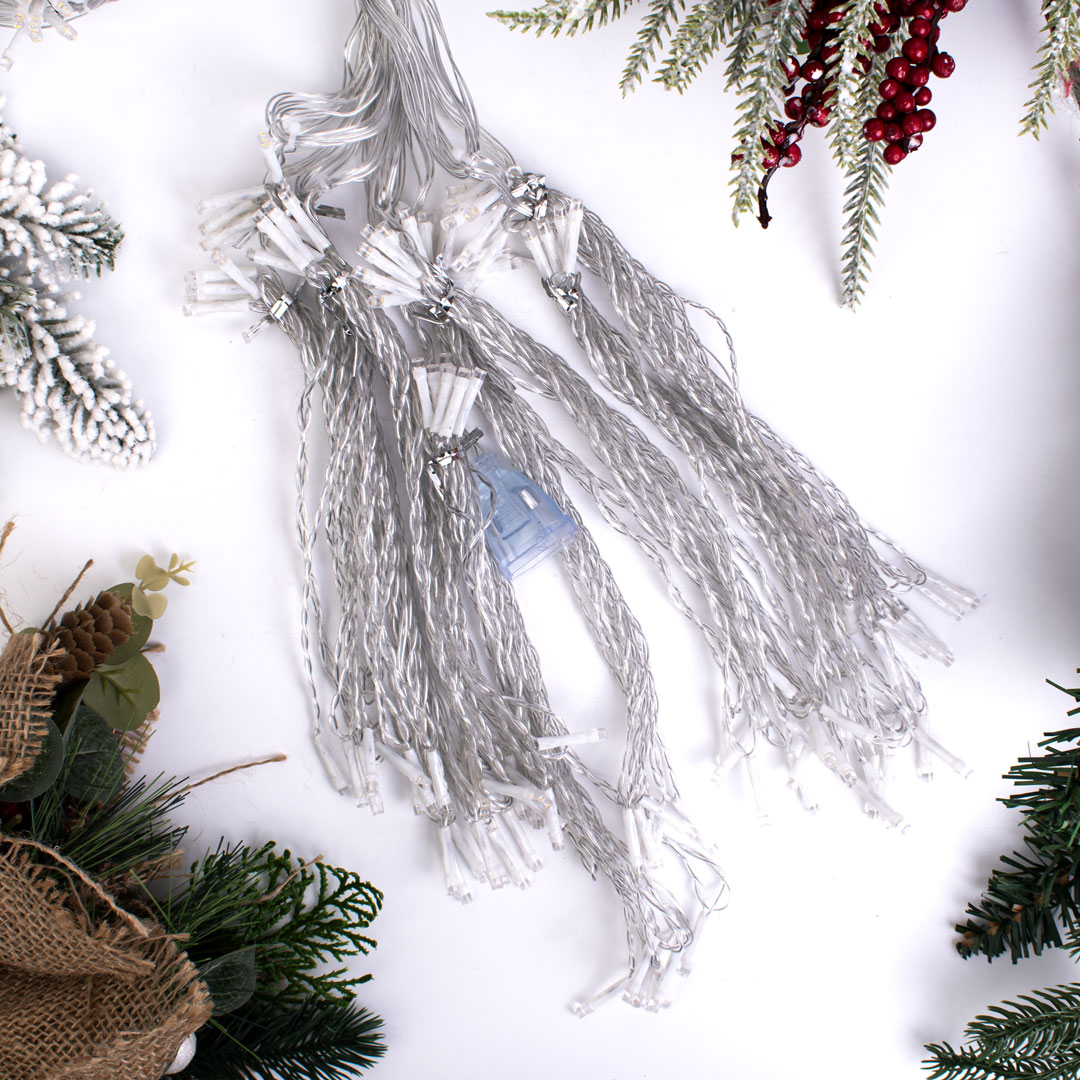 Гирлянда светодиодная Занавес 3*3м Теплый белый — изображение 3