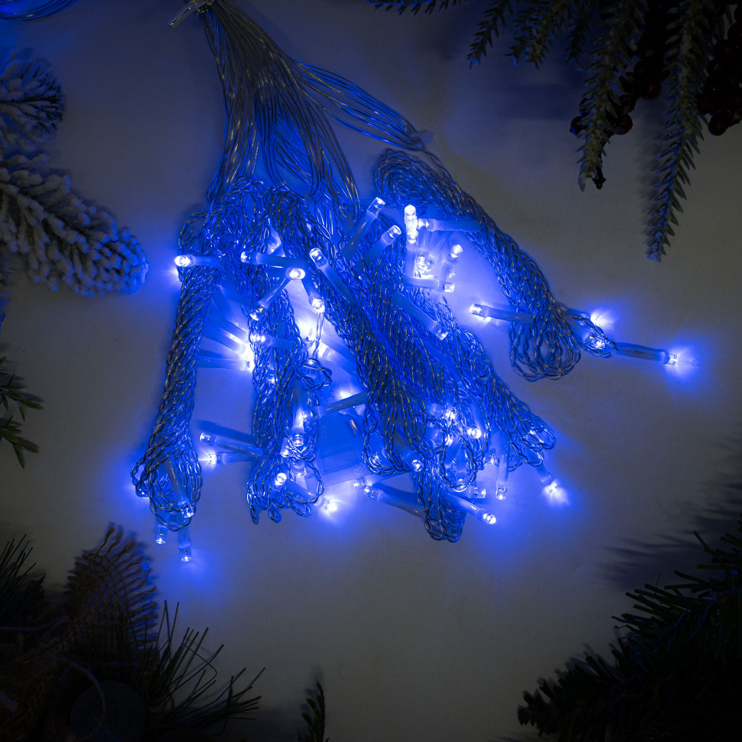 Гирлянда светодиодная Занавес 3*2м Синий — изображение 2