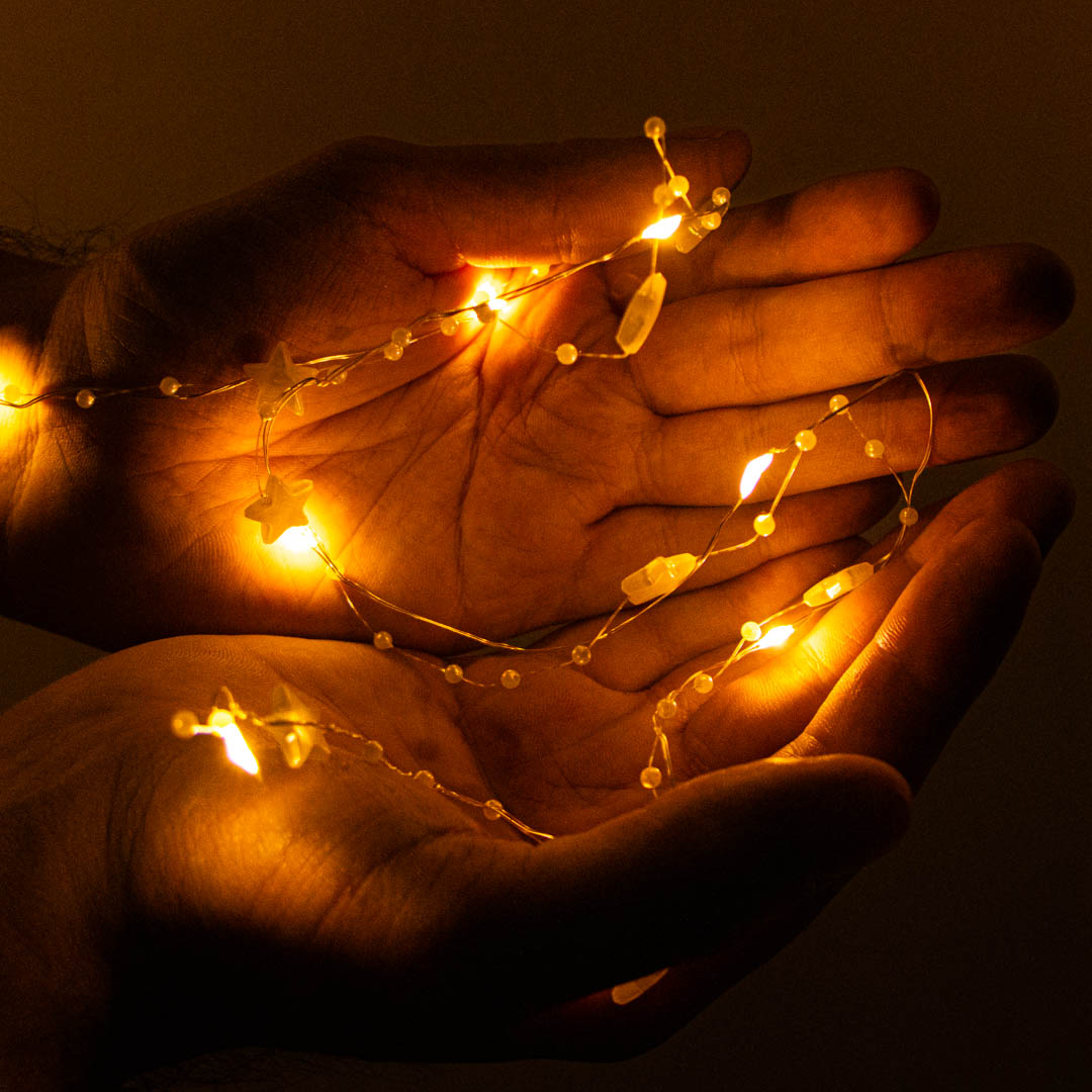 Светодиодная интерьерная электрогирлянда Роса Звездочки 3*2м Теплый белый — изображение 3