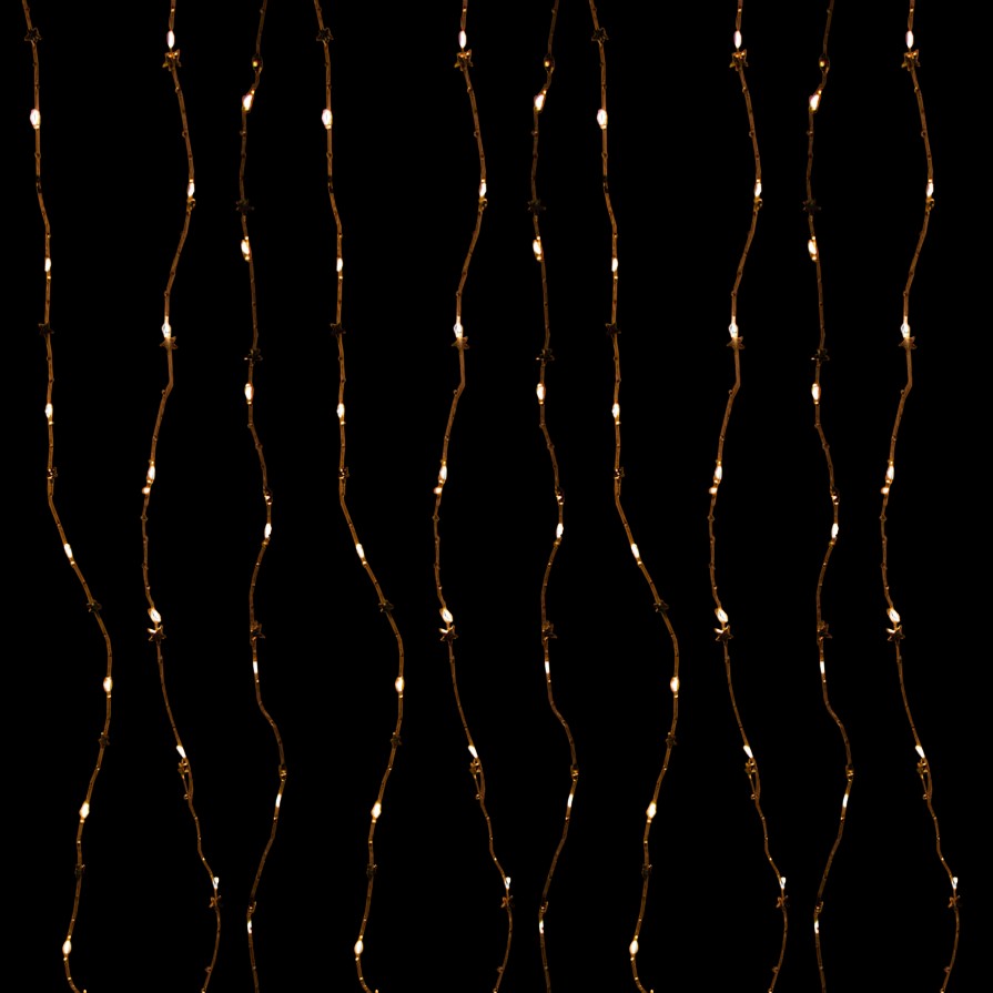 Светодиодная интерьерная электрогирлянда Роса Gold 3*2м Теплый белый — изображение 2