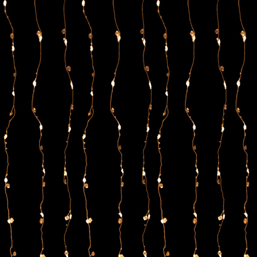 Светодиодная интерьерная электрогирлянда Роса Кристалл 3*2м Теплый белый — изображение 2