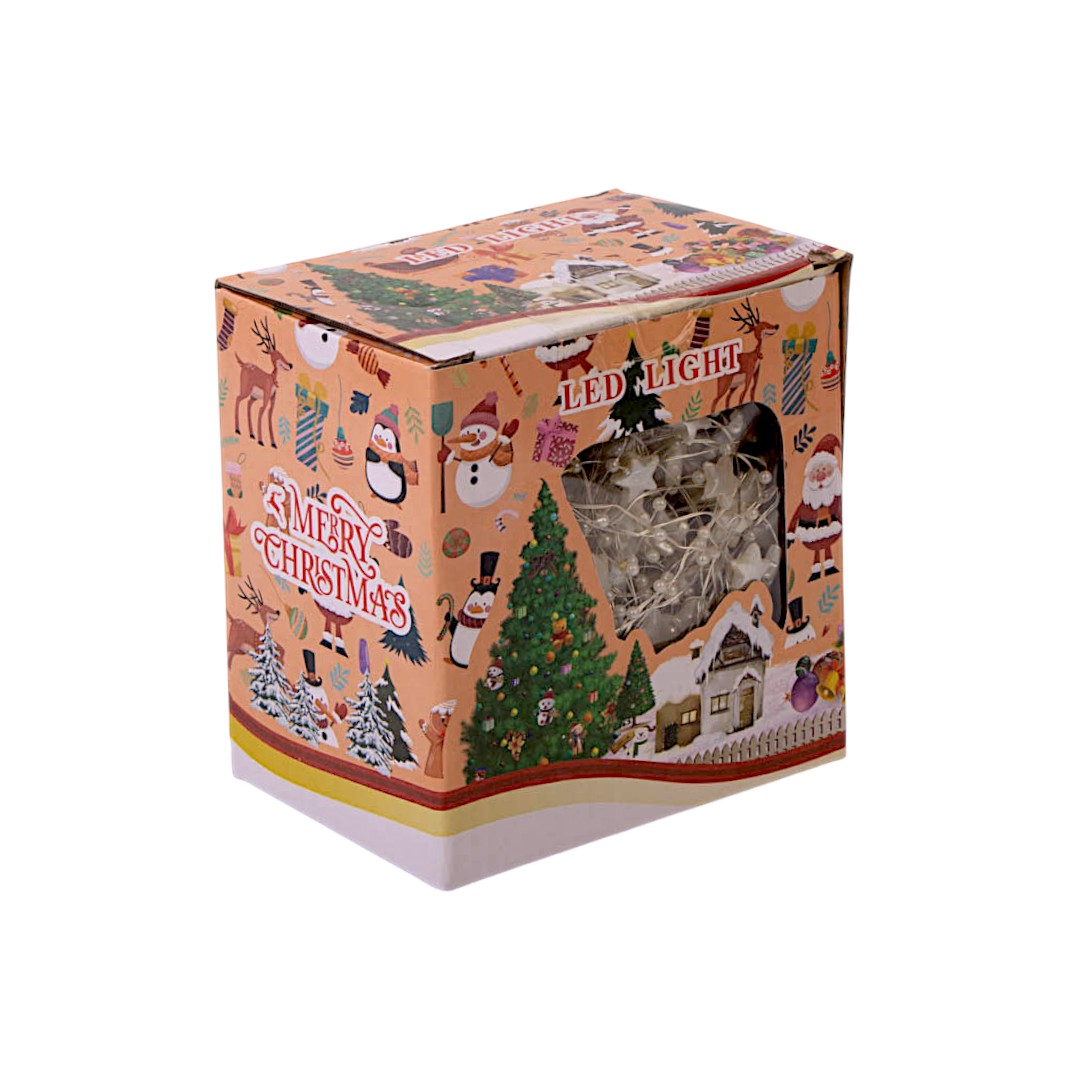 Светодиодная интерьерная электрогирлянда Роса Звездочки 3*2м Теплый белый — изображение 6