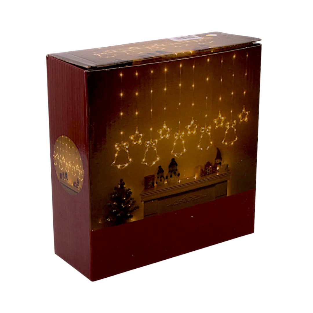 Светодиодная электрогирлянда Звезда 3м Теплый белый — изображение 3