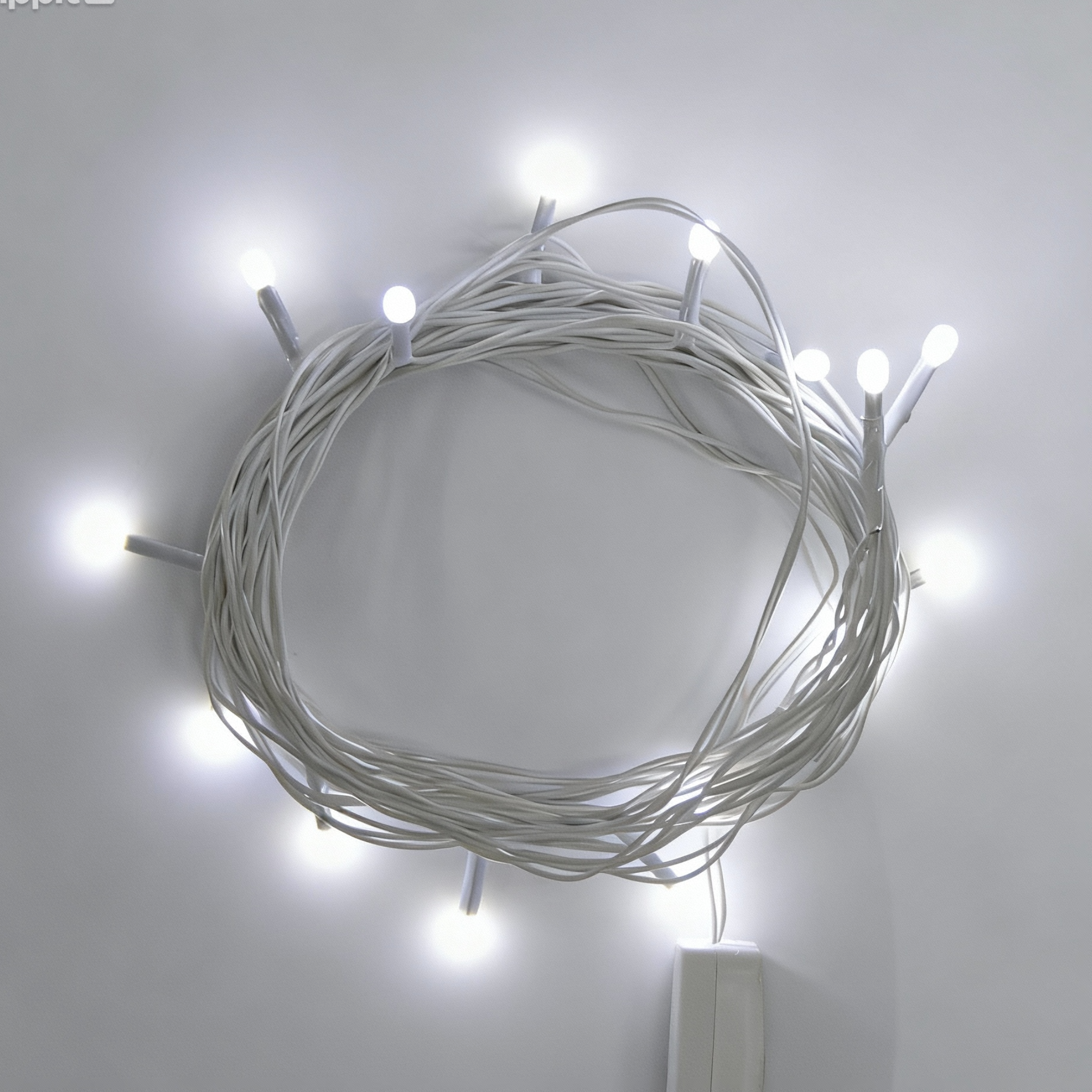 Светодиодная гирлянда Нить 5м Холодный белый