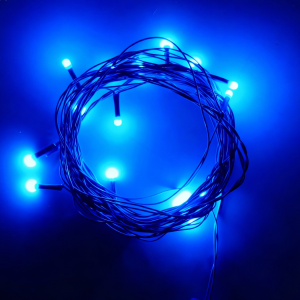 Светодиодная гирлянда Нить 5м Синяя