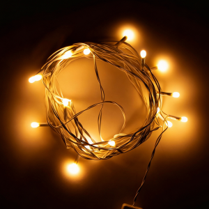 Светодиодная гирлянда Нить 5м Теплый белый