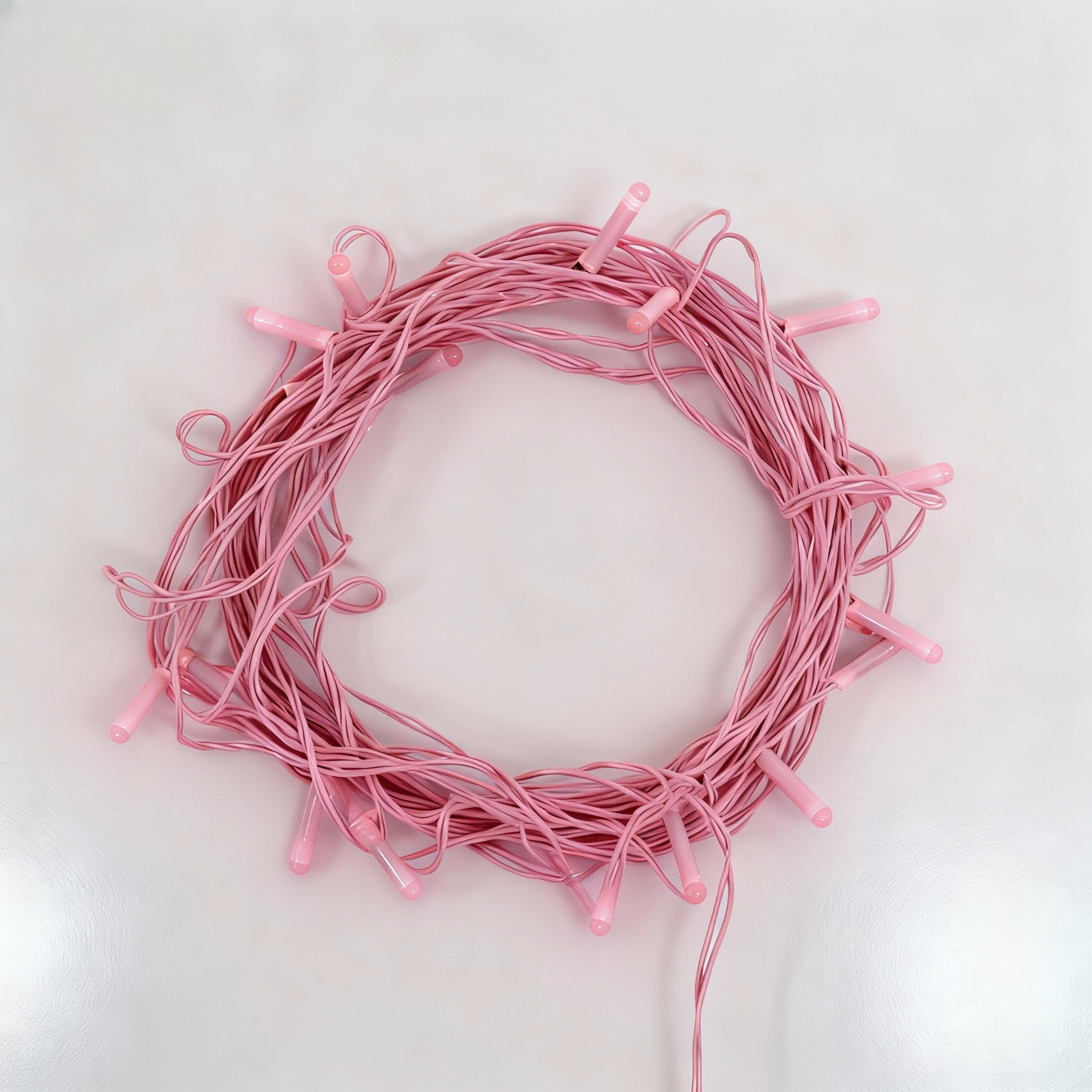 Светодиодная гирлянда Нить 5м Розовая — изображение 3