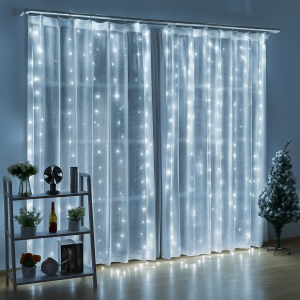 Гирлянда светодиодная Занавес 3*2м Холодный белый