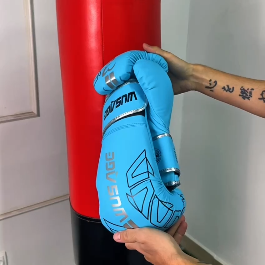 Боксерские перчатки Wusage Electric Azure 10oz