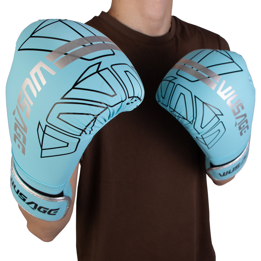 Боксерские перчатки Wusage Electric Azure 10oz — изображение 2
