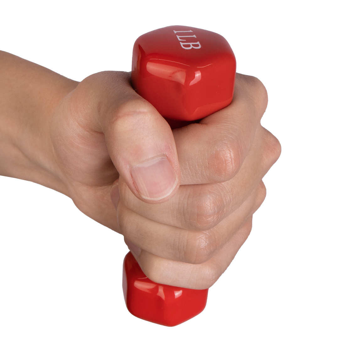 Виниловая гантель 1Lb Red — изображение 2