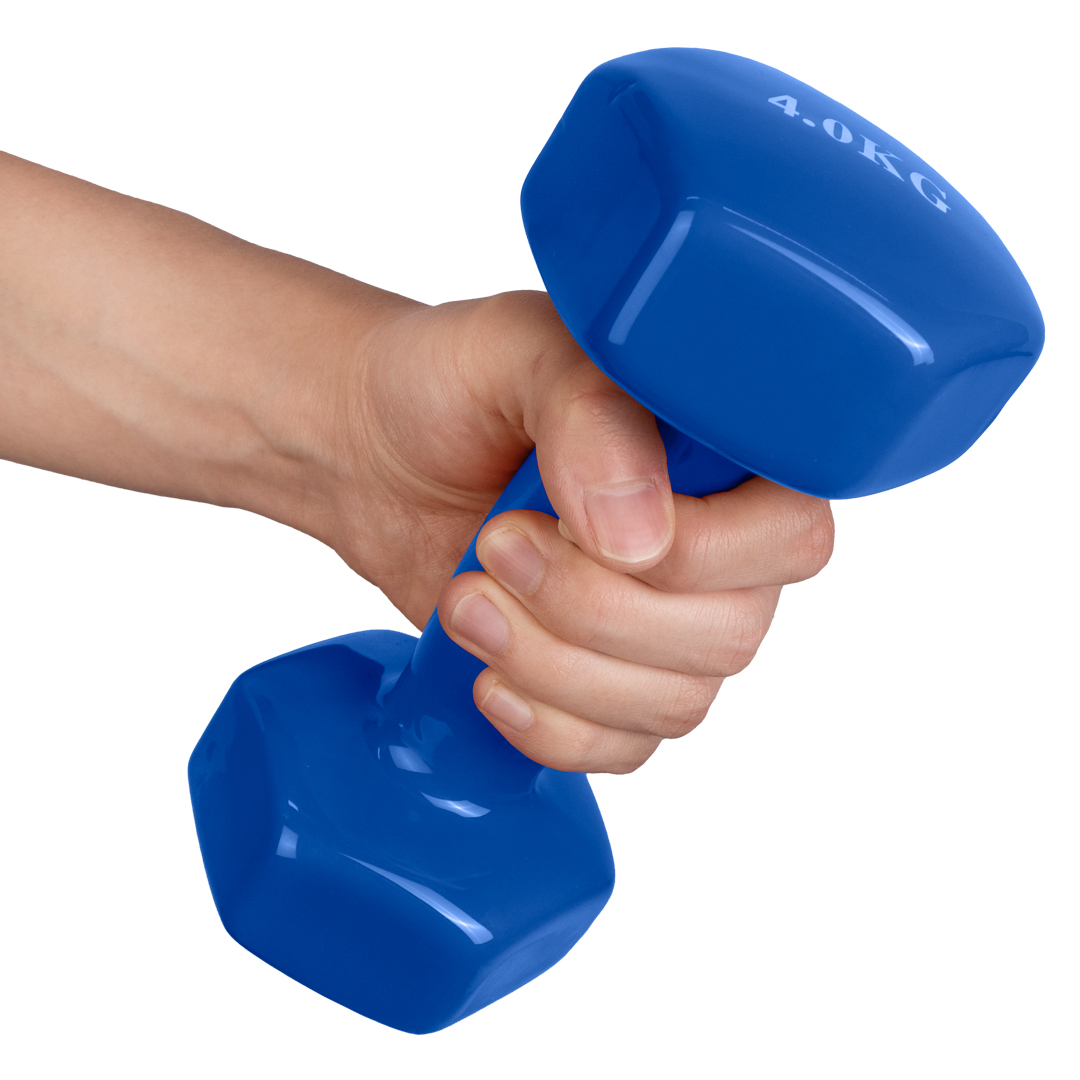 Виниловая гантель 4Kg Blue — изображение 2