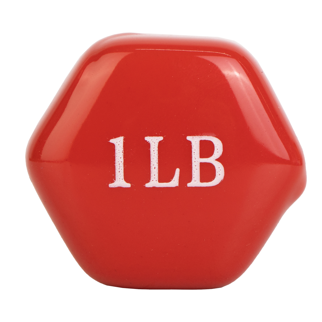 Виниловая гантель 1Lb Red — изображение 3