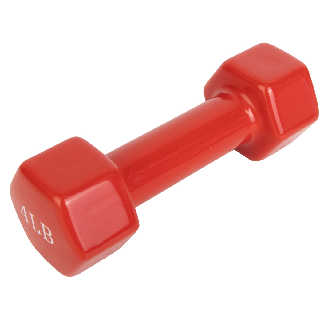 Виниловая гантель 4Lb Red — изображение 4