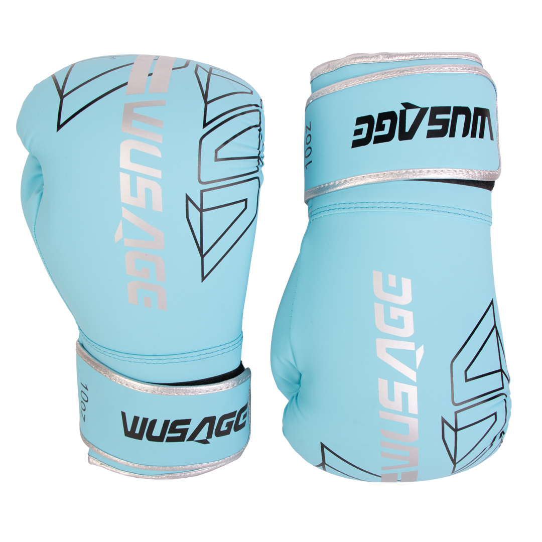 Боксерские перчатки Wusage Electric Azure 10oz — изображение 7