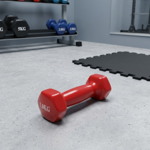 Виниловая гантель 1Kg Red