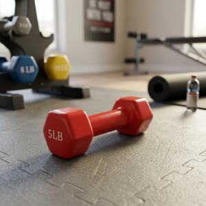 Виниловая гантель 5Lb Red