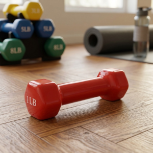 Виниловая гантель 1Lb Red