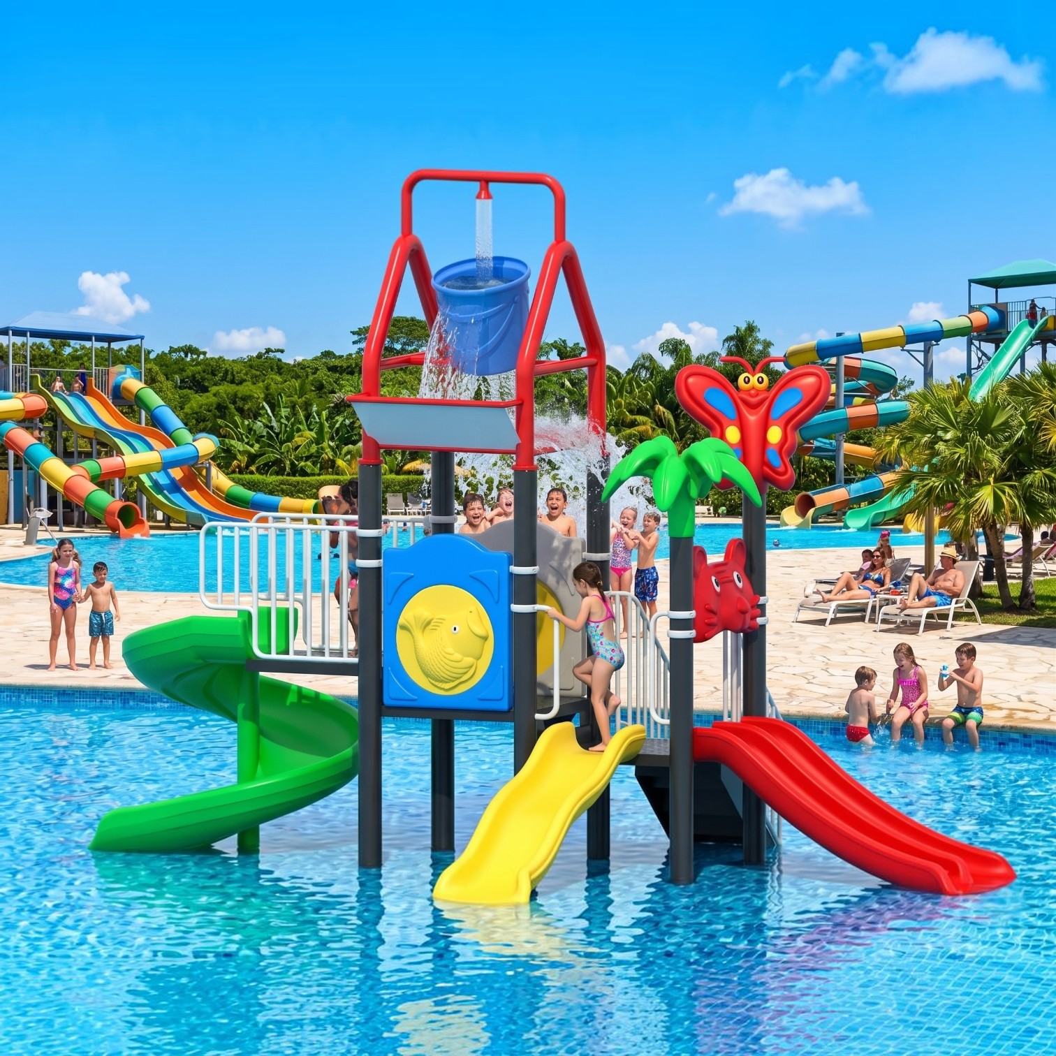 Детский водный атракцион Splash Island