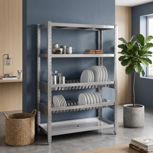 Стеллаж кухонный для сушки посуды 5 полок Staldry Lil 120*48*180 см