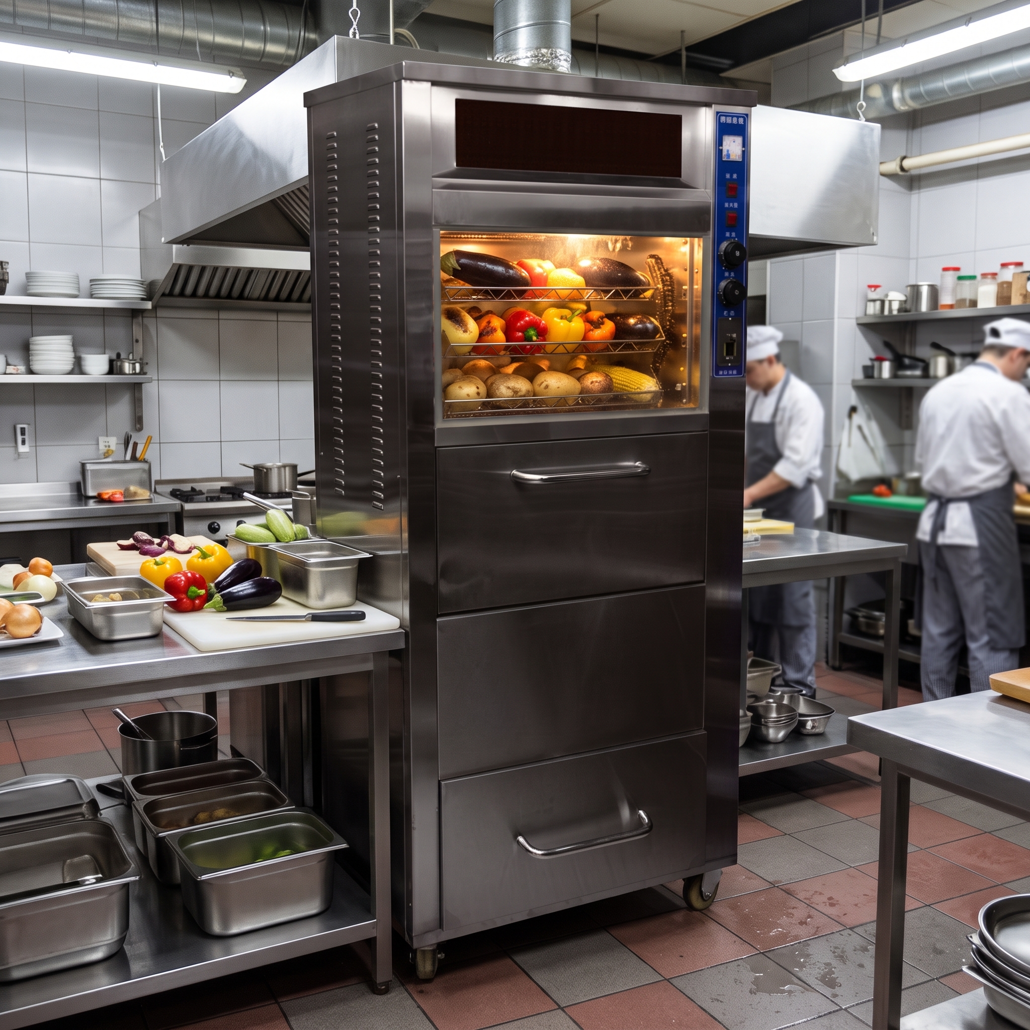 Печь электрическая для запекания картофеля и овощей с витриной ThermoBake Display