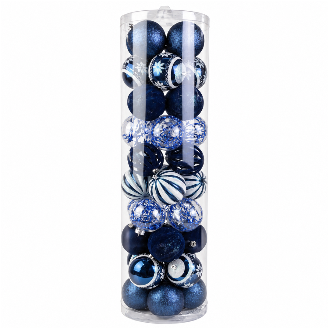 Набор елочных шаров Royal Sapphire&Velvet 10см/40шт — изображение 2