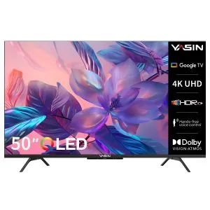 YASIN Телевизор 50Q90  Google TV 4K UHD QLED