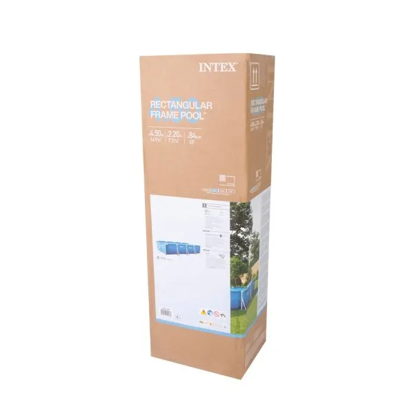 Каркасный бассейн INTEX rectangular frame set 450*220*84 см — изображение 5