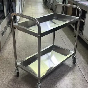 Сервировочная тележка 2 полки (глубокая)