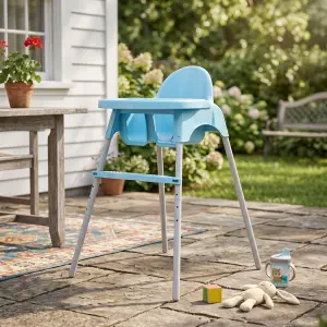 Детский стульчик для кормления YumYumChair голубой