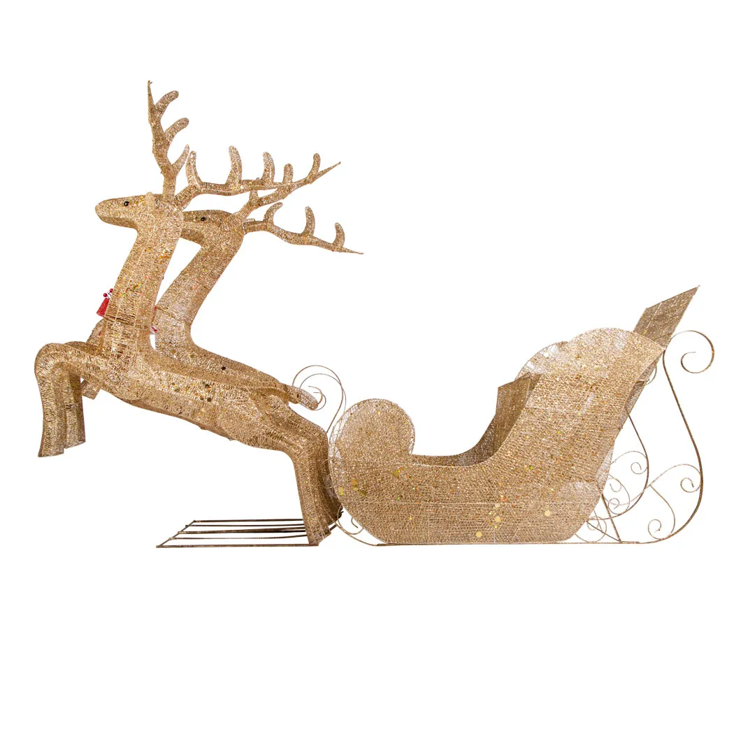 Декоративные сани с оленями Sled — изображение 2