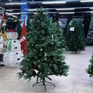 Новогодняя ель покрытая снегом и шишками Woodland Whisp 175 см