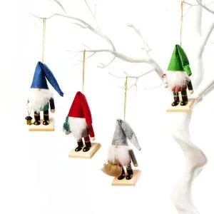 Набор новогодних елочных игрушек/фигурок Tomte 4шт