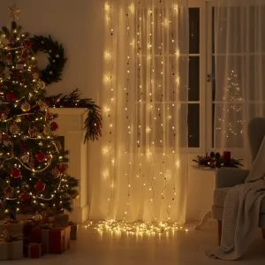 Светодиодная интерьерная электрогирлянда Роса 3х2м Звезды