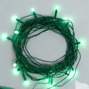 Светодиодная гирлянда Нить 5м Зеленая