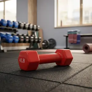 Виниловая гантель 4Lb Red