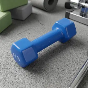 Виниловая гантель 5Lb Blue