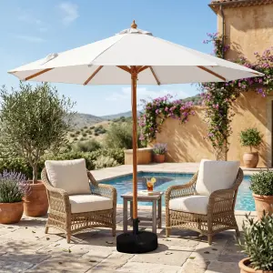 Садовый Зонт White Asylum, с утяжелителем