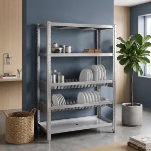 Стеллаж кухонный для сушки посуды 5 полок Staldry Lil 120*48*180 см